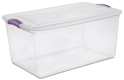 Sterilite 62L Latch Box - Purple