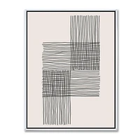 Designart Minimal Geometric Compostions Of Elementary Forms XIX FLOAT FRAME WALL ART