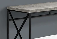 Monarch Specialties Computer Desk, Home Office, Laptop, Work, Metal, Laminate, Grey, Black, Contemporary, Modern