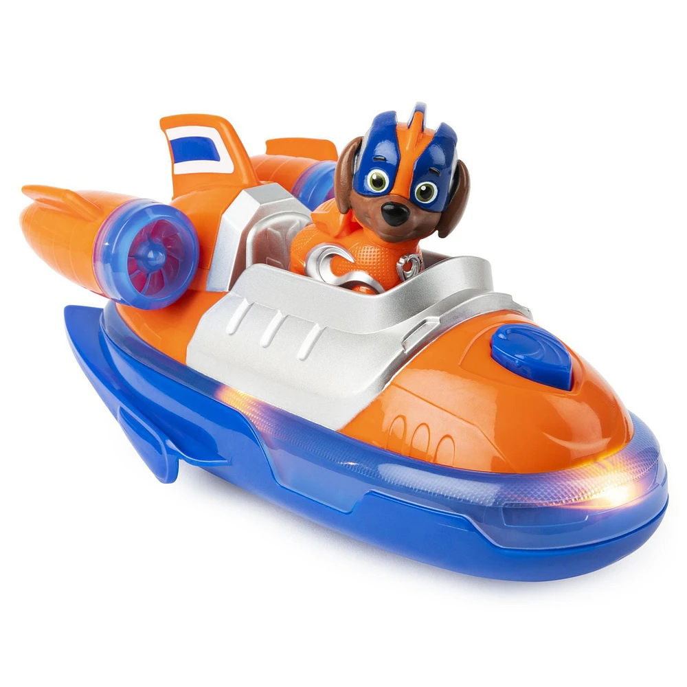 PAW Patrol, Mighty Pups Super PAWs Zuma’s Deluxe Vehicle with Lights and Sounds