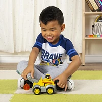 PAW Patrol, Mighty Pups Super PAWs Rubble’s Deluxe Vehicle with Lights and Sound