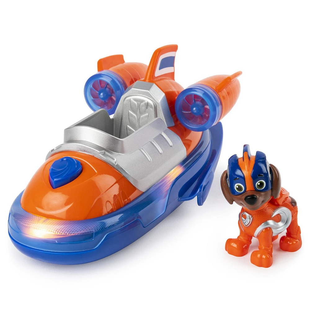 PAW Patrol, Mighty Pups Super PAWs Zuma’s Deluxe Vehicle with Lights and Sounds