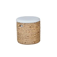 Water Hyacinth Storage Ottoman