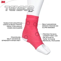 Bandage athlétique autoadhérent Tensor(MC) Sport, rouge, 7,62 cm x 4,57 m (3 po x 180 po)