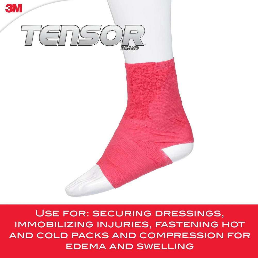 Bandage athlétique autoadhérent Tensor(MC) Sport, rouge, 7,62 cm x 4,57 m (3 po x 180 po)