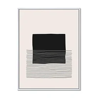 Designart Minimal Geometric Lines And Squares VIII FLOAT FRAME WALL ART