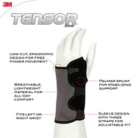 Tensor™ Splint Wrist Brace, grey, one Size, Wrist Brace