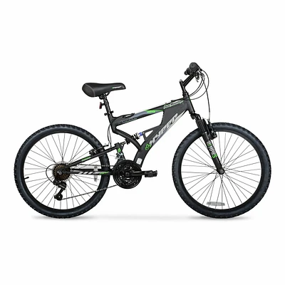 24" Hyper Bicycles Bear Mountain Full Suspension Unisex Aluminum Mountain Bike