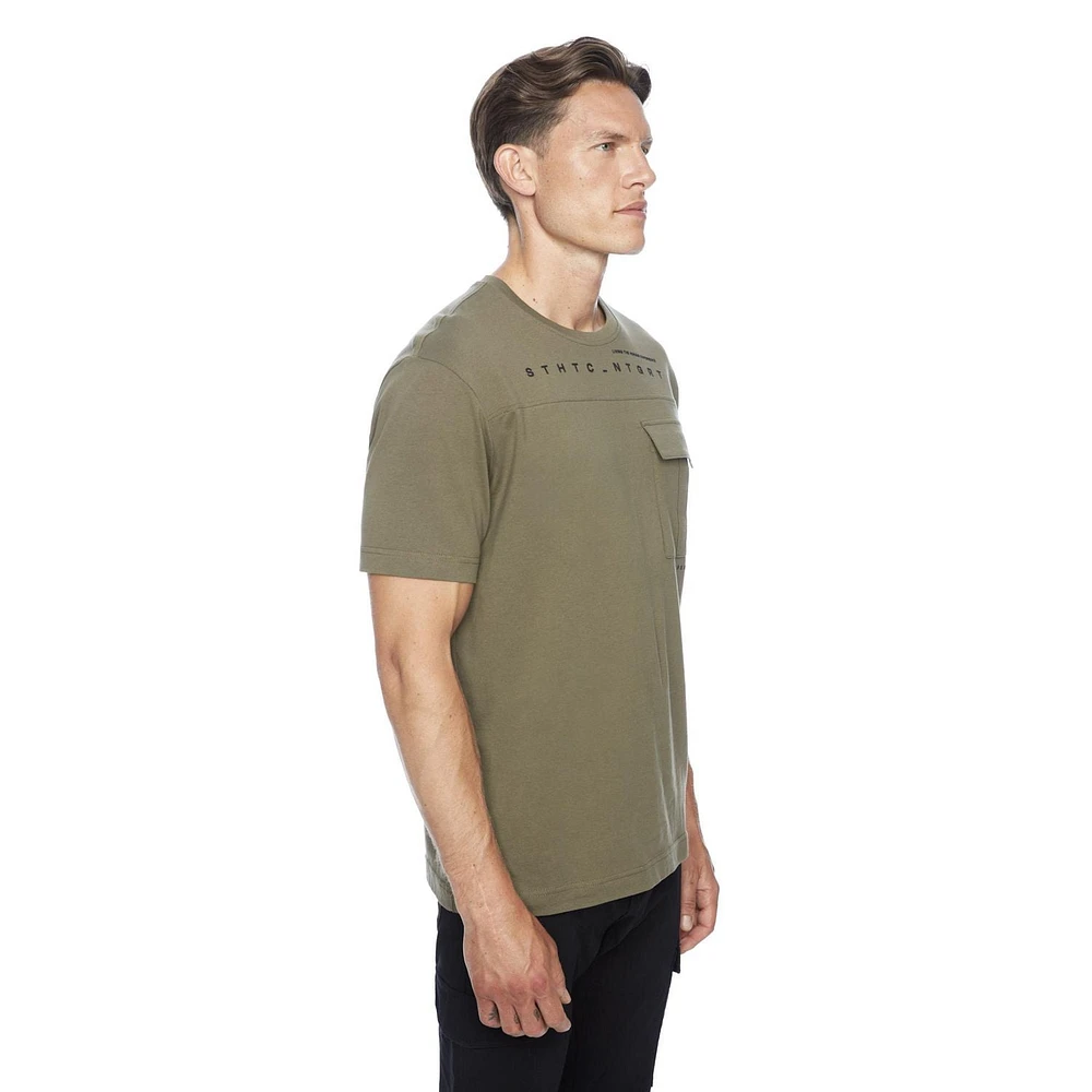 Tee-shirt manches courtes Dark Black pour hommes