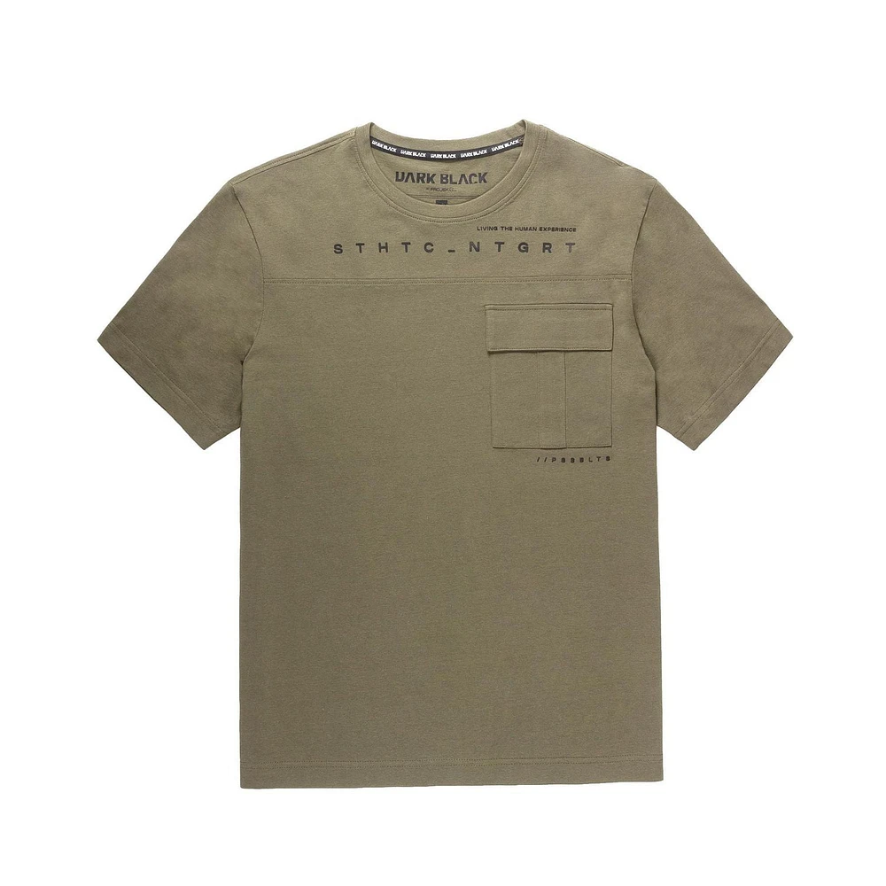 Tee-shirt manches courtes Dark Black pour hommes