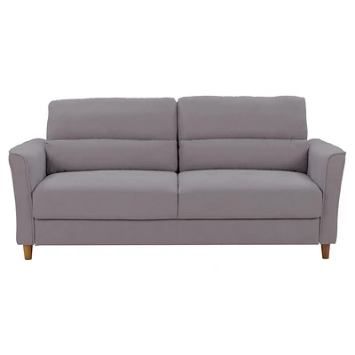 CorLiving Caroline Modern 3-Seater Fabric Upholstered Couch - Comfy Sofa for Living Room - Stylish Gray Sofas Furniture - Comfortable Couches for Living Room