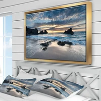 Designart Beautiful Porthcothan Bay FLOAT FRAME WALL ART