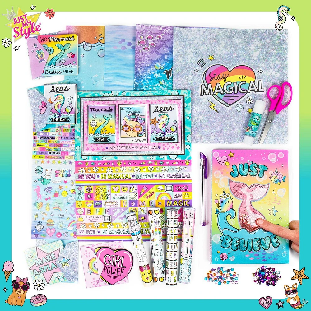 Just My Style Magical Glitter Scrapbook Set, 6 years and up