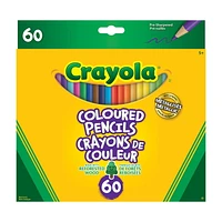 Crayola Coloured Pencils, 60 Count, Pre-sharpended pencils