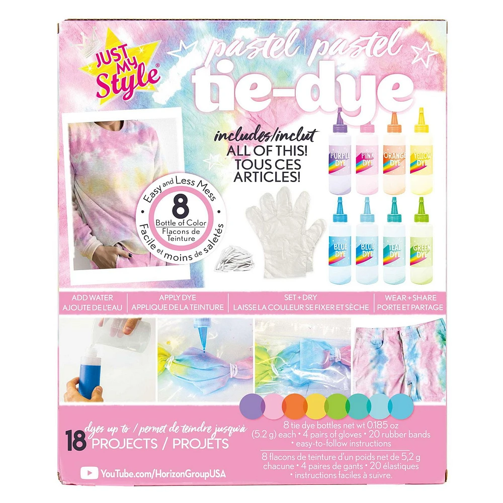 Pretty Pastel Tie-Dye, Tie-dye kit