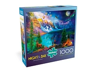 Buffalo Games Night & Day Series Lake Moraine Journey 1000 Piece Jigsaw Puzzle