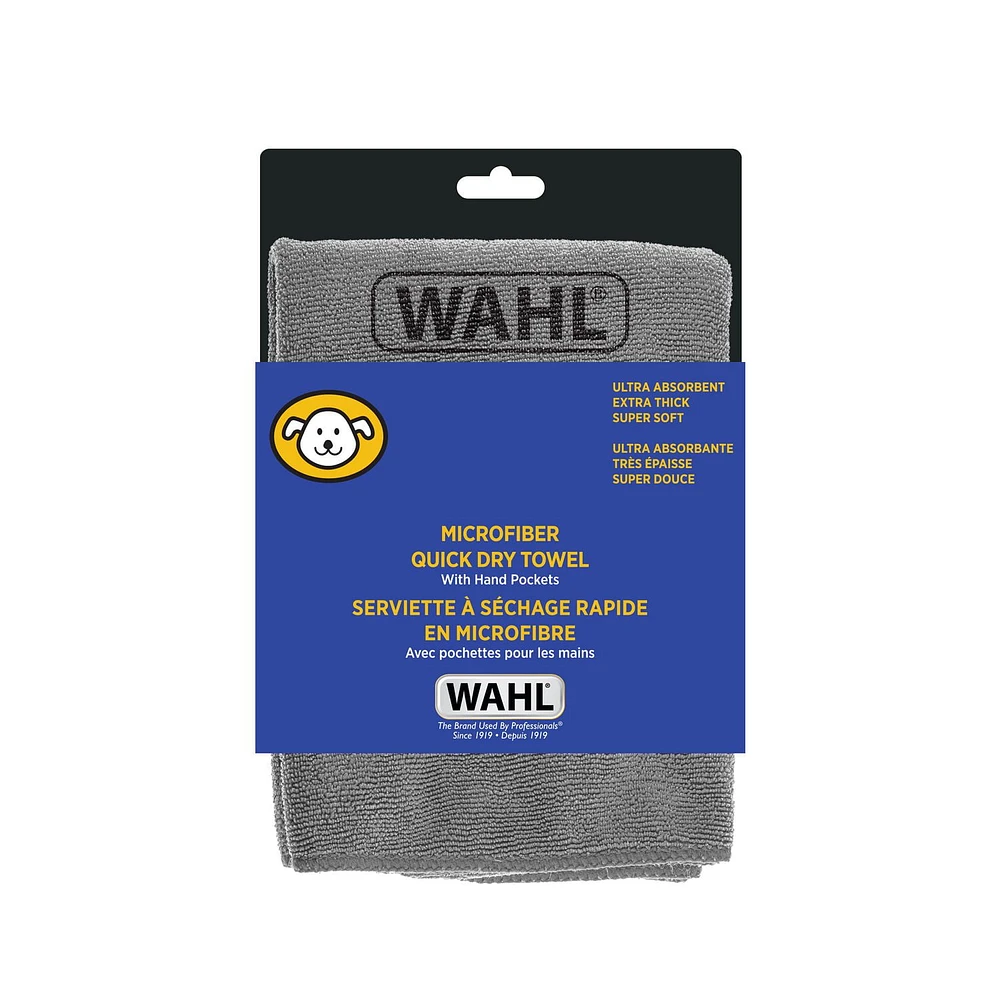 Wahl Microfiber Drying Towel - Model 59860, Efficiently remove moisture from your pet's fur