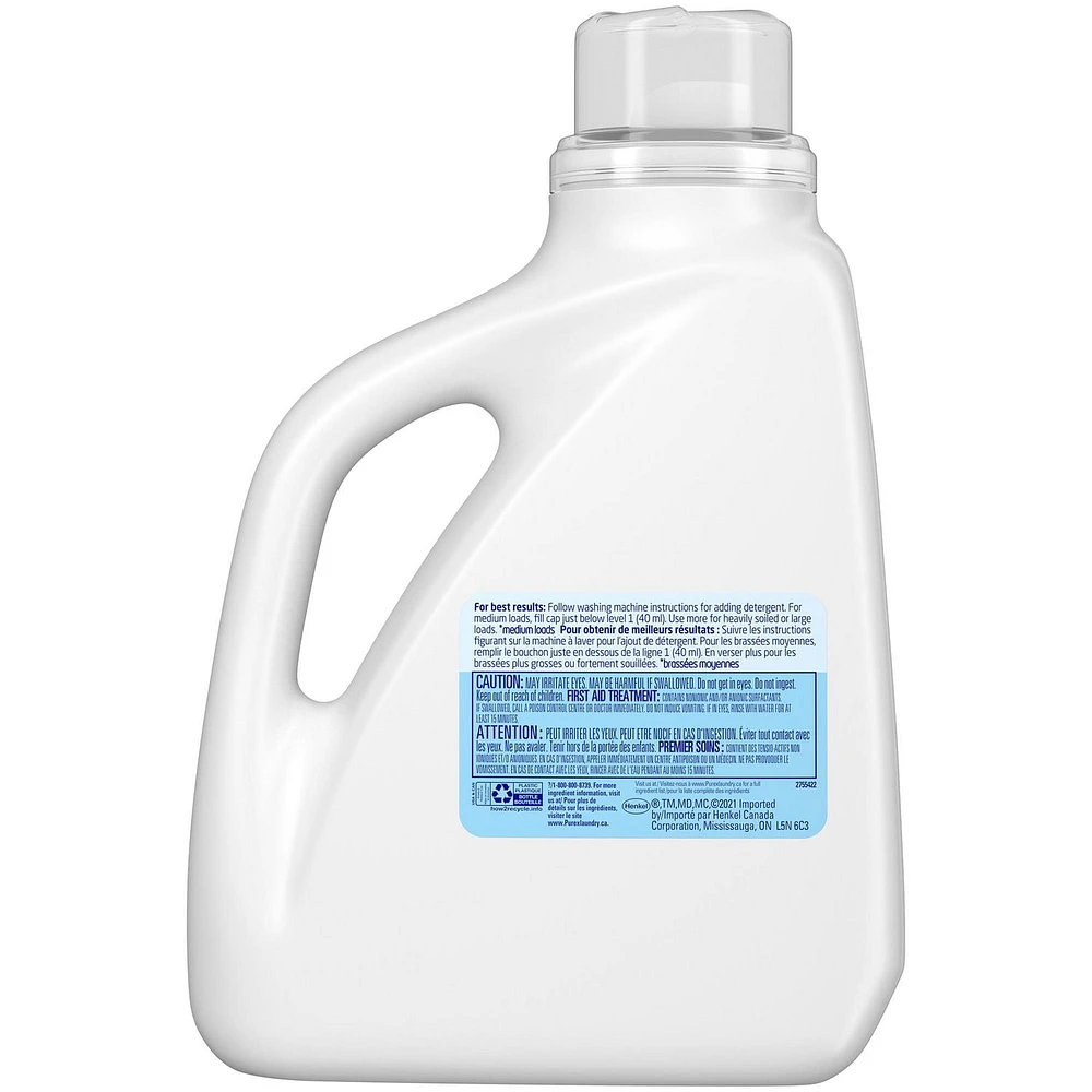 Purex 4 in 1 Liquid Laundry Concentrated Detergent, Free & Clear, 2.03 L