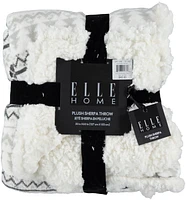 Nordic Sherpa Lined Plush Throw Blanket