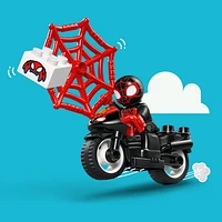 LEGO DUPLO Marvel Spin’s Motorcycle Adventure, Spidey Fantasy Playset, Motorcycle Toy with Wheels, 10424