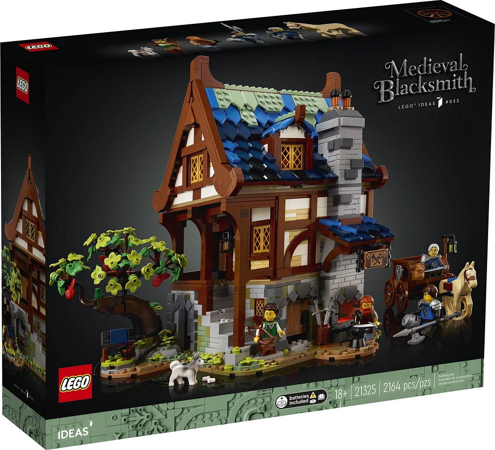 LEGO Ideas Medieval Blacksmith 21325 Toy Building Kit (2,164 Pieces)