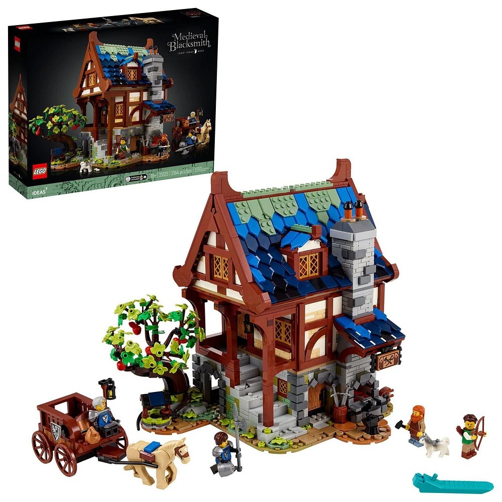 LEGO Ideas Medieval Blacksmith 21325 Toy Building Kit (2,164 Pieces)