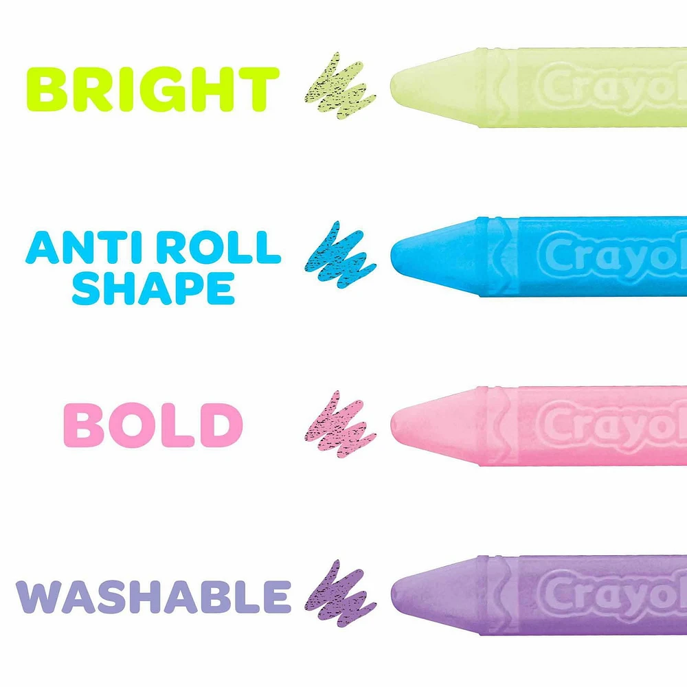 Crayola craies pour trottoir - Fiesta - 4 couleurs