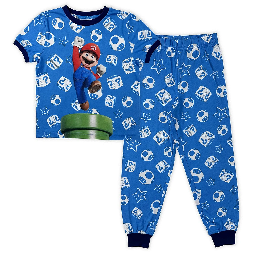 Super Mario Bros Boy's 2 piece  pyjama set