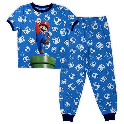 Super Mario Bros Boy's 2 piece  pyjama set