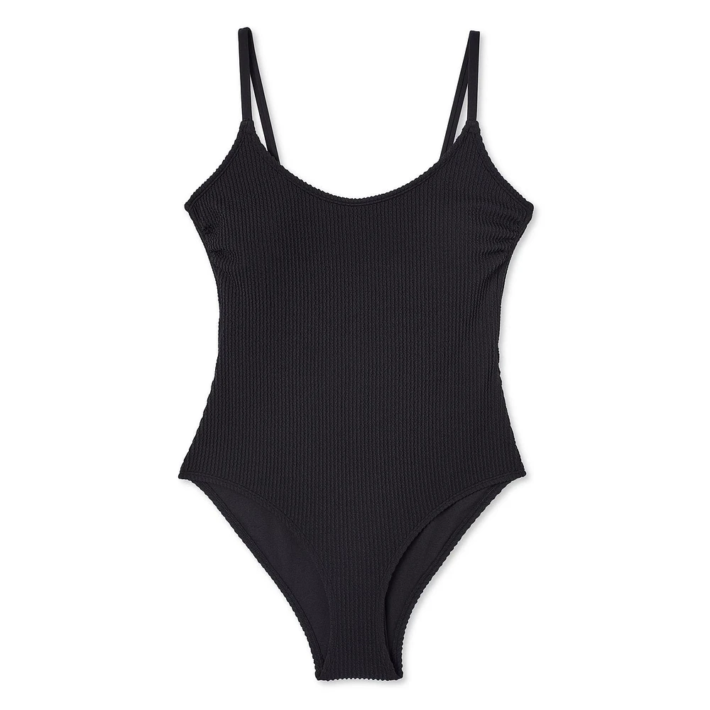 Maillot de bain 1 pièce à encolure dégagée George pour femmes Tailles TP–TTG