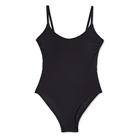 Maillot de bain 1 pièce à encolure dégagée George pour femmes Tailles TP–TTG