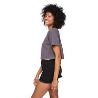 T-shirt écourté No Boundaries pour femmes