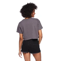 T-shirt écourté No Boundaries pour femmes