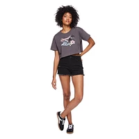 T-shirt écourté No Boundaries pour femmes