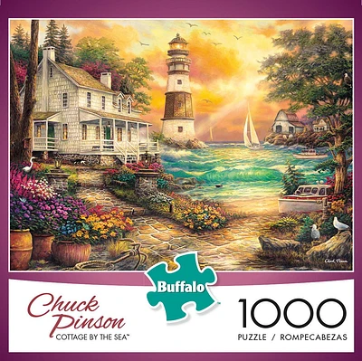 Buffalo Games Chuck Pinson Cottage by The Sea 1000 Piece Jigsaw Puzzle