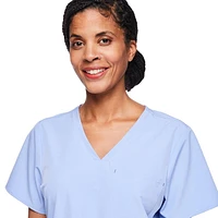 Haut d’uniforme médical à encolure en V George pour femmes