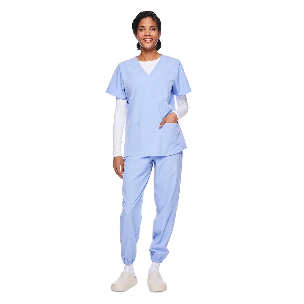 Haut d’uniforme médical à encolure en V George pour femmes