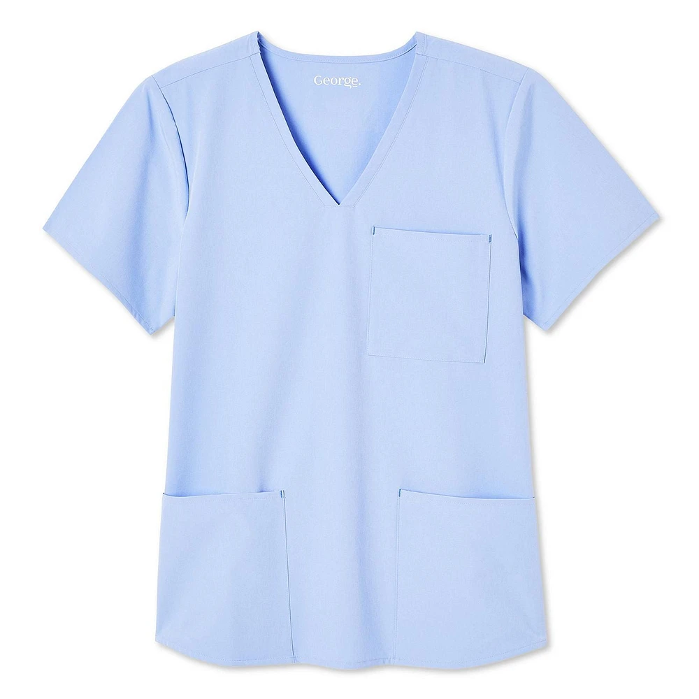 Haut d’uniforme médical à encolure en V George pour femmes