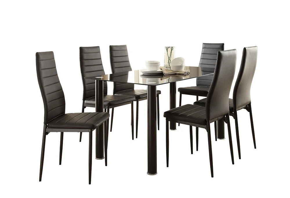 Topline Home Furnishings Black Side Chairs