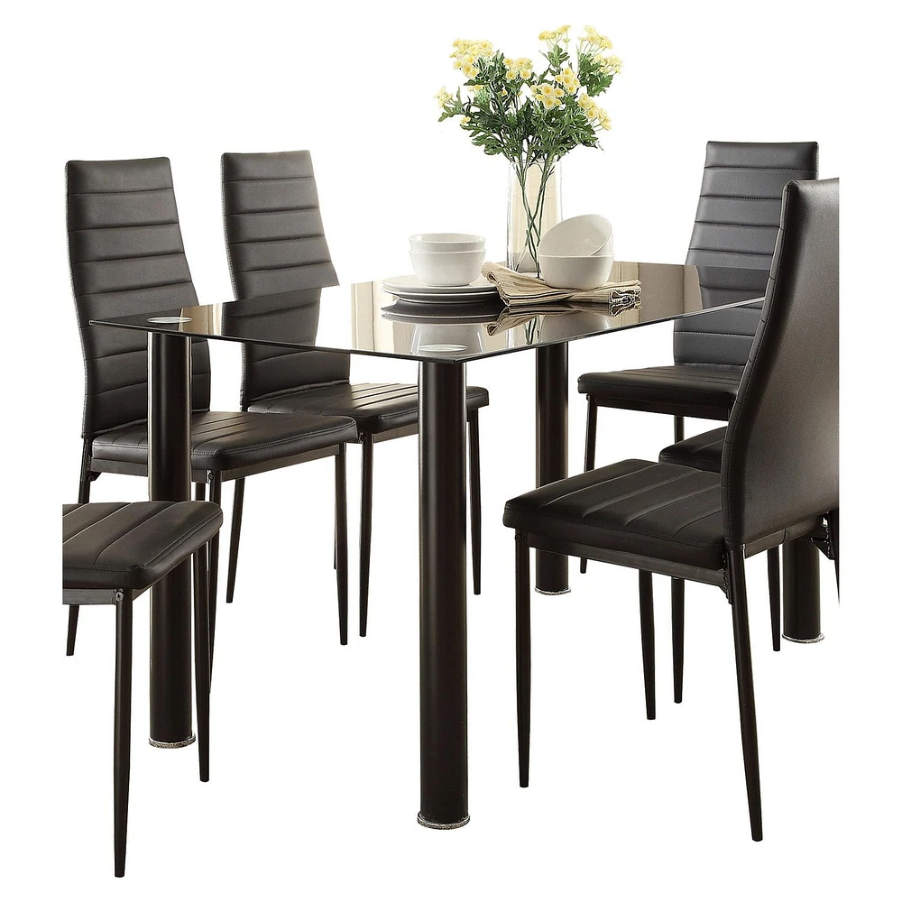 Topline Home Furnishings Black Side Chairs