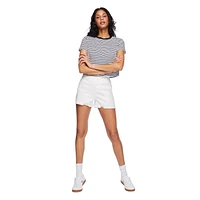 T-shirt raccourci George pour femmes Tailles TP–TTG