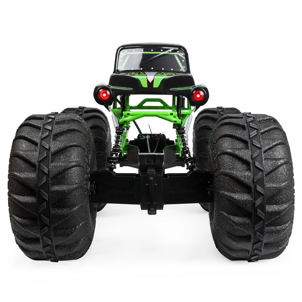 Monster Jam, Monster truck tout-terrain radiocommandée Mega Grave Digger officiel, échelle 1:6