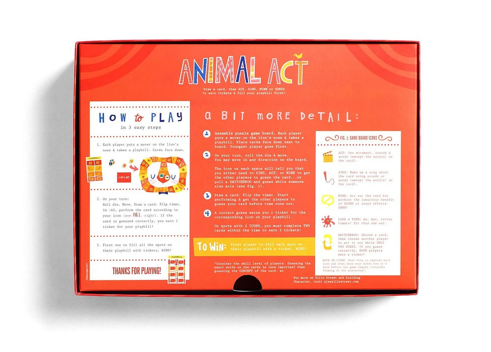 Buffalo Games Animal Act: Silly Street Character Builder Game- English