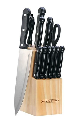 Proctor Silex Full Tang Cutlery Set with Wood Block