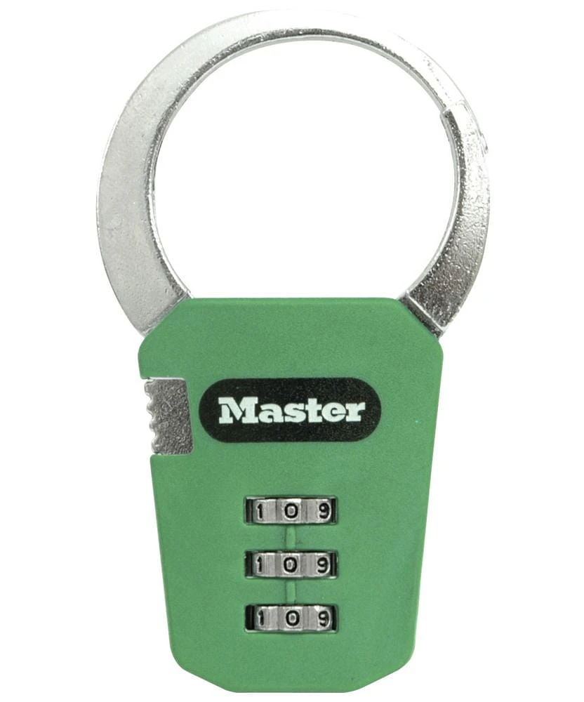 Master Lock Set Your Own Combination Backpack Lock #1550DAST, 48mm; Blue, Green, Pink or Black