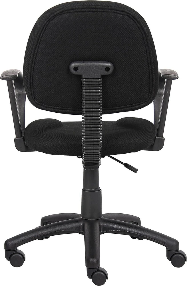 Nicer Furniture Black Computer Desk Chair with Loop Arms