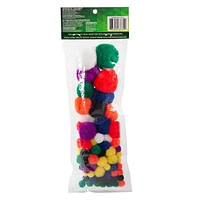 Horizon Group Usa Rainbow Poms, Sizes: .5 in. - 2 in.