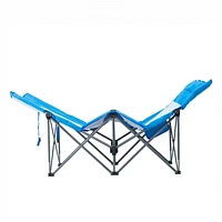 Ozark Trail QUICK COMFORT COT, EASY TO SET UP, WGT CAPACITY 300LBS , STEEL FRAME FOR DURABILTY, BLUE / WHITE, FOLDS EASY TO TRAVEL  , size: 74.75"X27.25"X19"H, size: 74.75"X27.25"X19"H