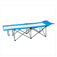 Ozark Trail QUICK COMFORT COT, EASY TO SET UP, WGT CAPACITY 300LBS , STEEL FRAME FOR DURABILTY, BLUE / WHITE, FOLDS EASY TO TRAVEL  , size: 74.75"X27.25"X19"H, size: 74.75"X27.25"X19"H