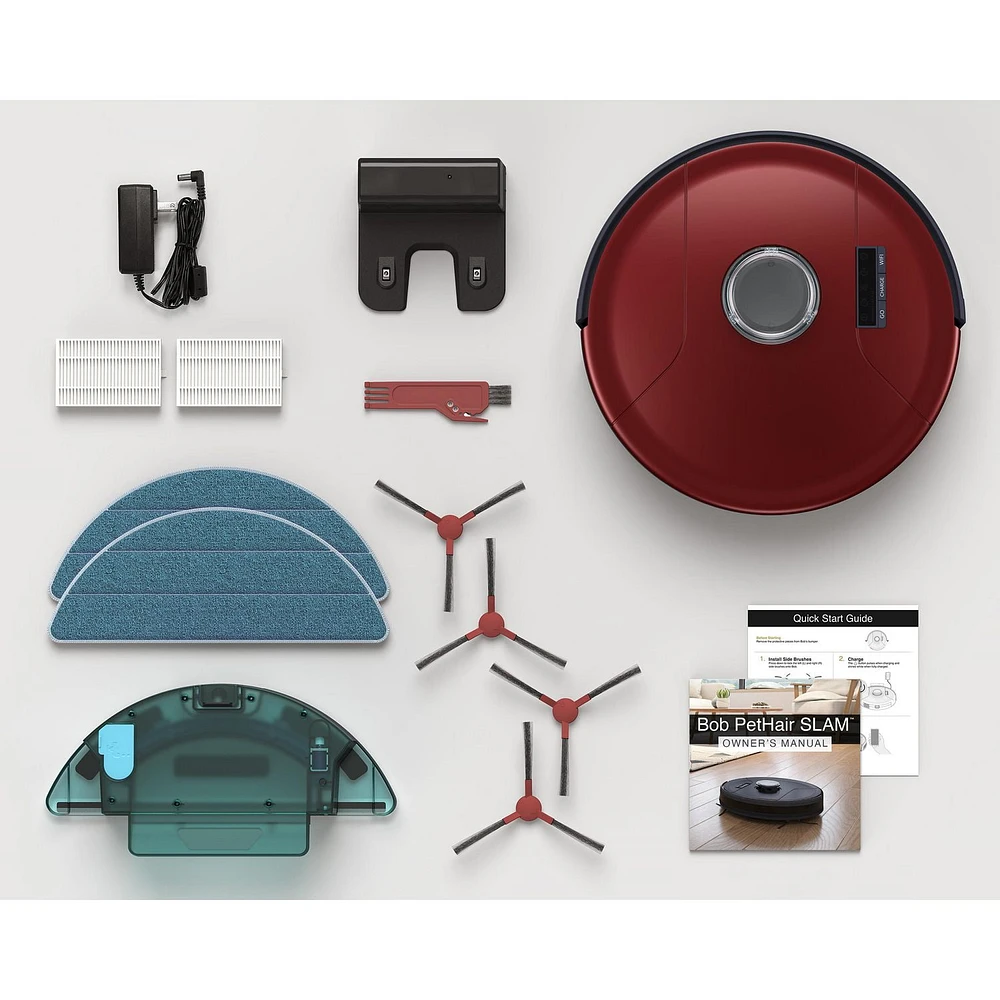 bObsweep PetHair SLAM Wi-Fi Connected Robot Vacuum and Mop in Jasper